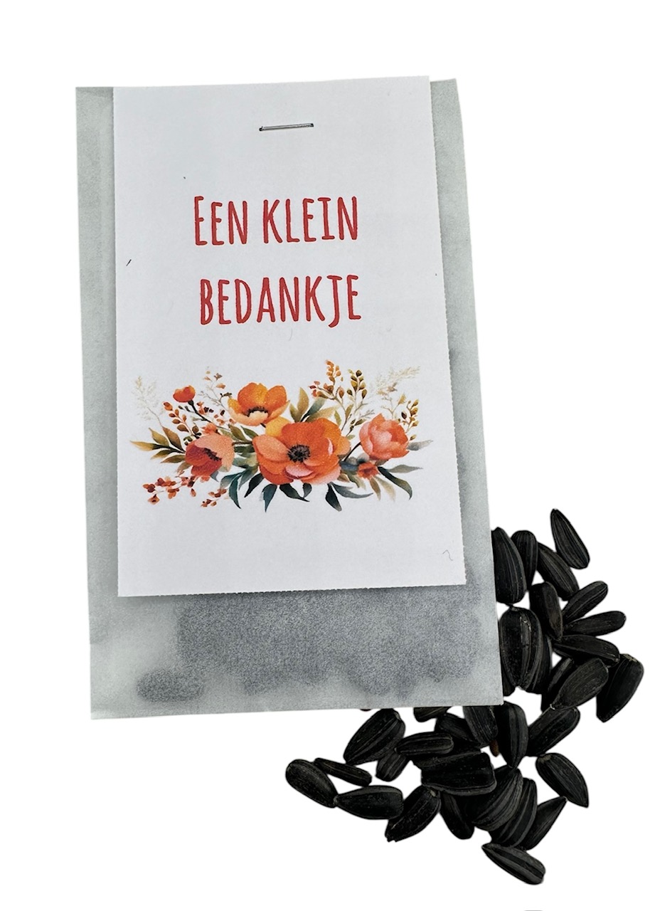 Een klein bedankje (Zonnebloemen)