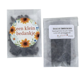 Een klein bedankje(10 stuks) ZONNEBLOEMEN