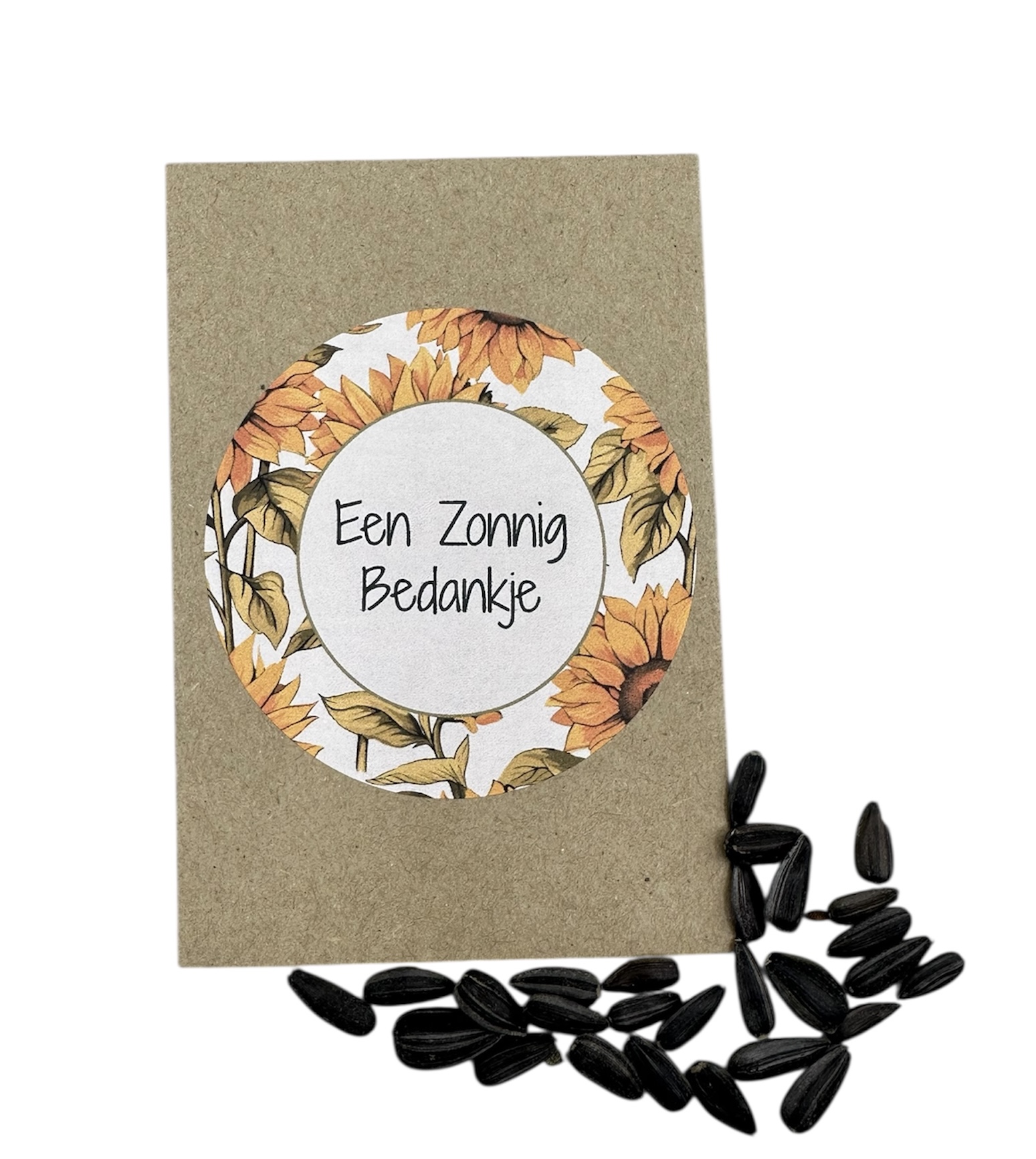 Een zonnig bedankje (zonnebloemen)