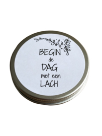 Begin de dag met een lach (Zwart/Wit)