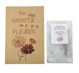 Een klein kadootje om je op te fleuren ( bloemenmengsel)