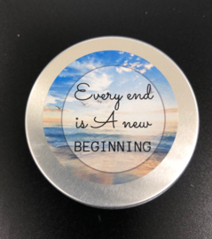 Every end is a new beginning (blauw)