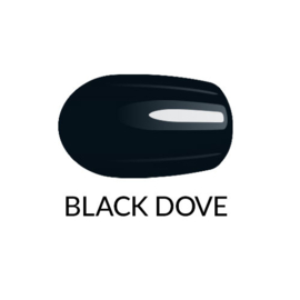 Nail lacquer gel finish Black Dove