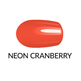 Nail lacquer gel finish Neon Cranberry