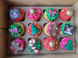 Mini cupcakes kerst