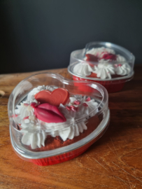 1 persoons red velvet hartjes