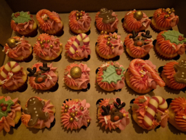 Minicupcakes kerst