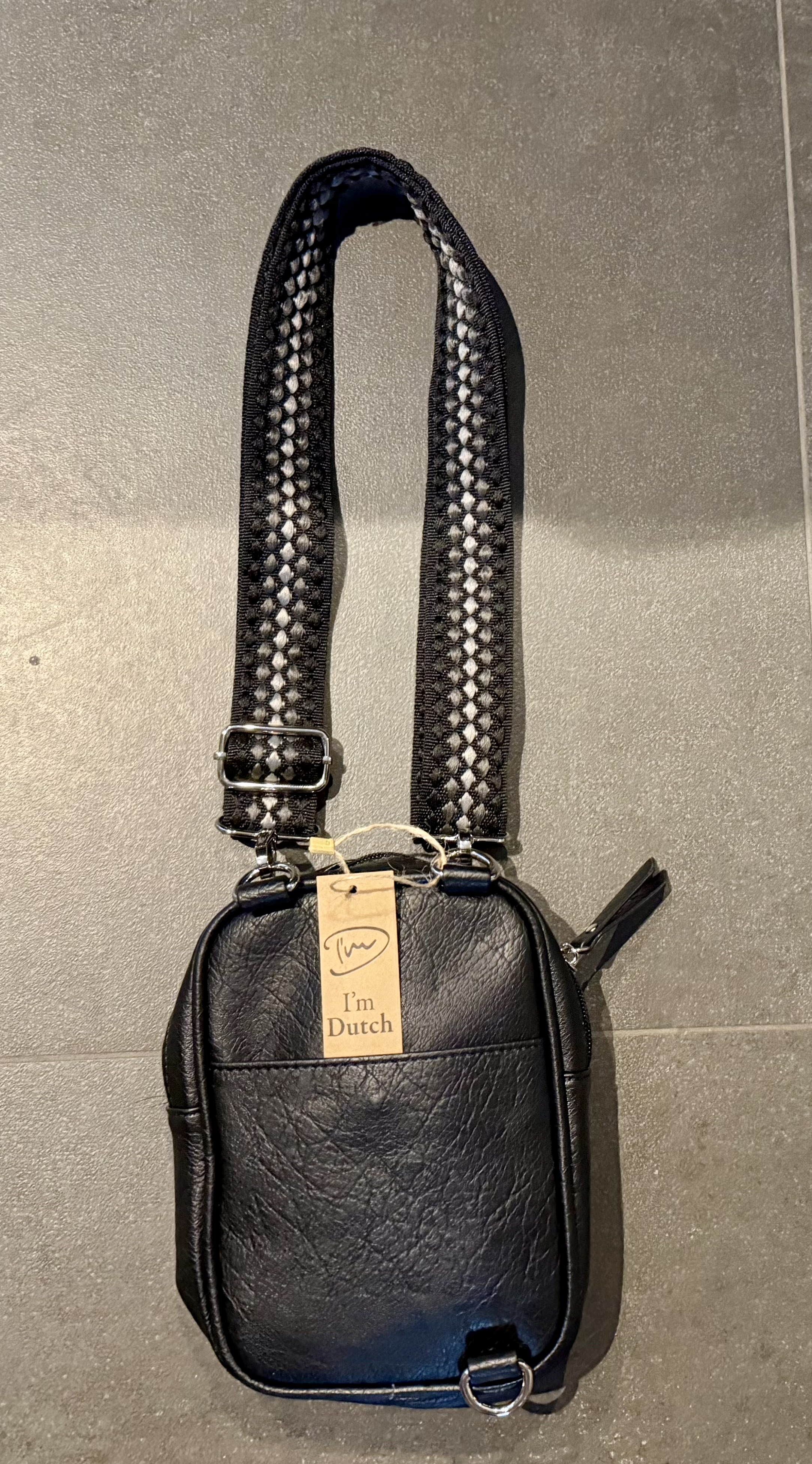 I'm Dutch Black crossbody tas Ruigoord