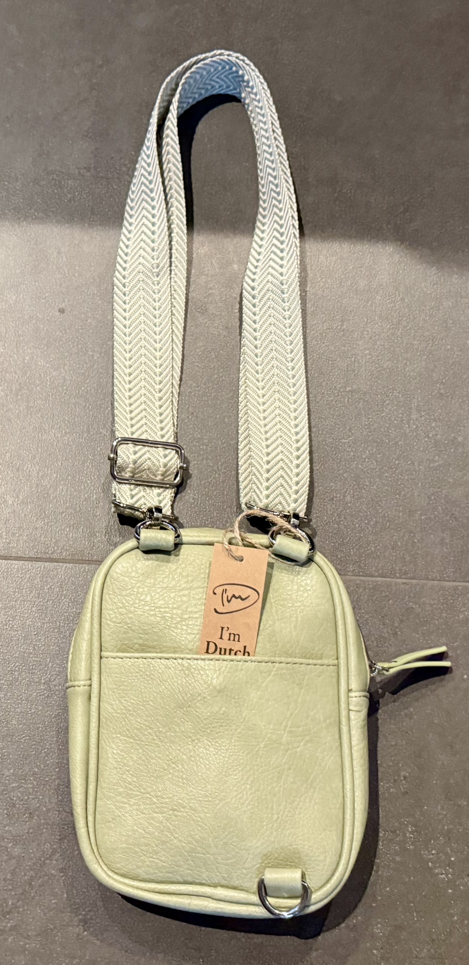 I'm Dutch Light green crossbody tas Ruigoord