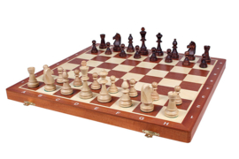 Staunton 6 in luxe doos uitklapbaar tot schaakbord
