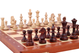 Staunton 5 in luxe doos uitklapbaar tot schaakbord