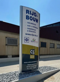Reclamezuil onverlicht T200 curved