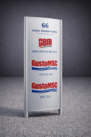 Reclamezuil onverlicht T200 curved