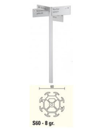 Staander S60 - 8 groefs