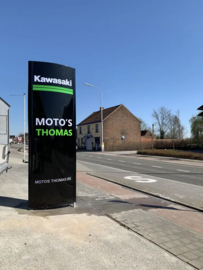 Reclamezuil onverlicht T200 curved