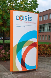 Reclamezuil onverlicht T200 curved