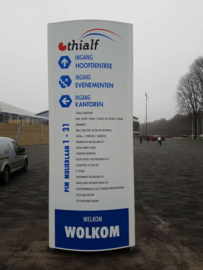 Reclamezuil onverlicht T200 curved