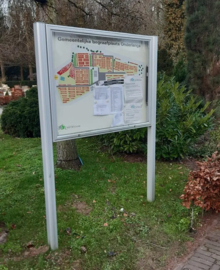 Informatiekast vrijstaand enkel of dubbelzijdig