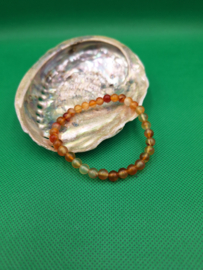 Carneool kogelarmband 6mm