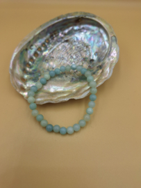 Amazoniet kogelarmband 6mm