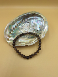 Rookkwarts kogelarmband 6mm