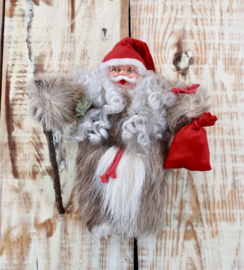 Prachtige kerstman met rendieren bont van Erkki Juopperi