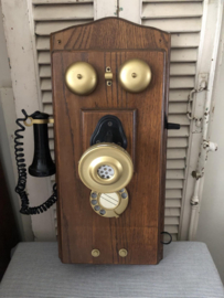 Brocante/vintage wandtelefoon