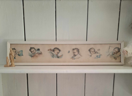 Vintage lijst met baby's