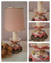 Lampje (messing, porcelein)