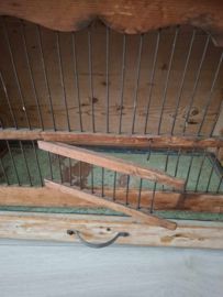 Mooie houten brocante/vintage houten kooi.