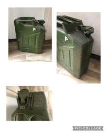 Mooie stoere legergroene jerrycan