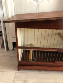 Mooie brocante houten kooi