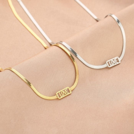 Ketting met love goud