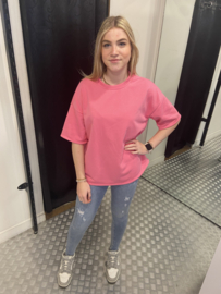 Roze oversized sweater top