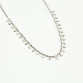 Ketting morning stars zilver