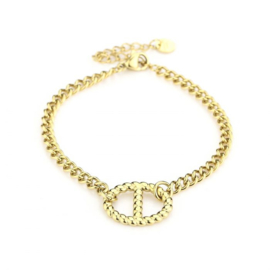 Gouden armband Double D