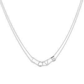 Ketting love zilver