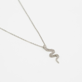 Ketting slang zilver