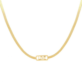 Ketting met love goud