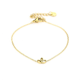 Gouden armband lotus