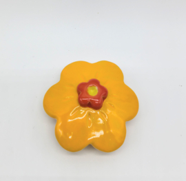 Bloem - Oranje met rood
