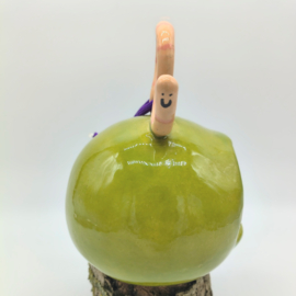 Voerhuis appelgroen met worm
