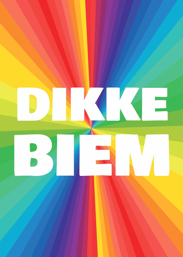 A6 kaart  dikke biem