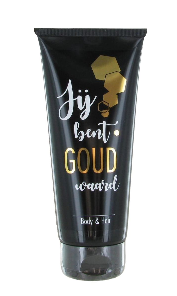 Body & Hair tube zwart, 200ml
