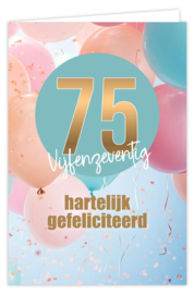 75 hartelijk gefeliciteerd