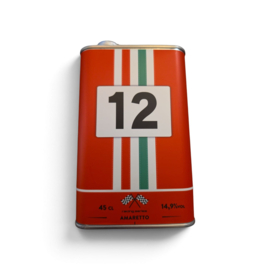 Blik retro rood-groen nr 12 AM likorette 14,9%
