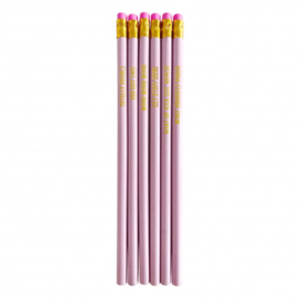 Pretty pink pencil set