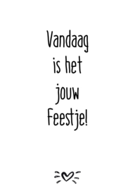 A6 kaart vandaag is het jouw feestje