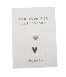 Cadeau kaartje agaat