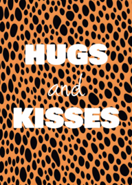 A6 kaart  hugs and kisses
